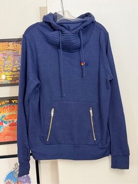 AVIATOR NATION NINJA HOODIE Navy Blue Pullover Never Worn LARGE SUPER SOFT!